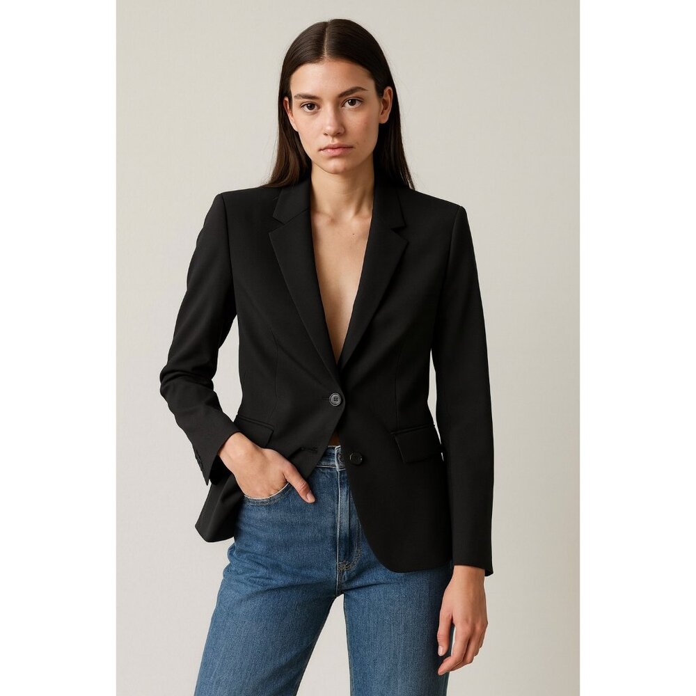 Theory Carissa Black Classic Suit – Tailored Slim Fit Size 2 New With Tags